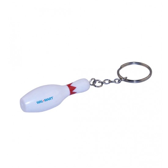 Custom Logo Bowling pin key chain. Sports Keychains CLK8145